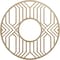 Ekena Millwork Empire Wood Fretwork Pierced Ceiling Medallion, Birch, 34"OD x 12 1/2"ID x 3/8"T CMWP34X34X0375EPBI - alternate 1